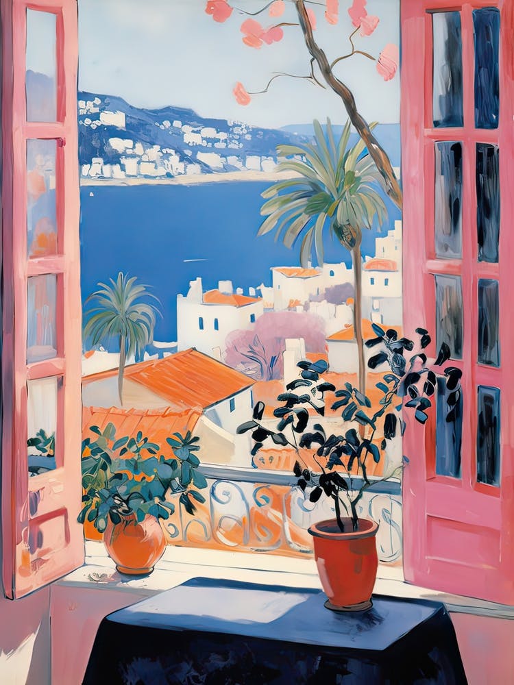 The Windowsill Of Dubrovnik   Croatia Snow Inspired By Matisse 4