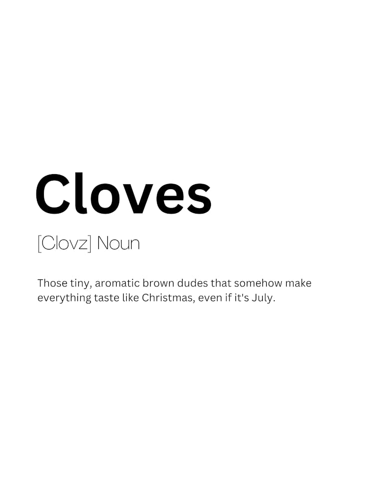 Cloves Definition Meaning