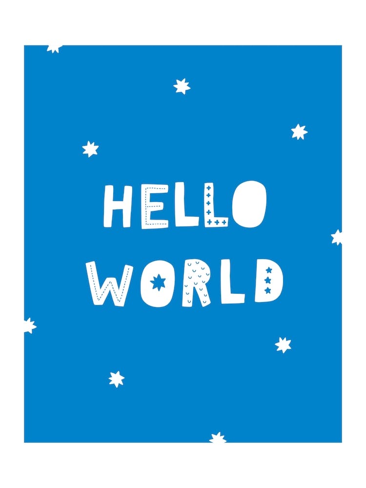 Hello World Blue Super Scandi Kids