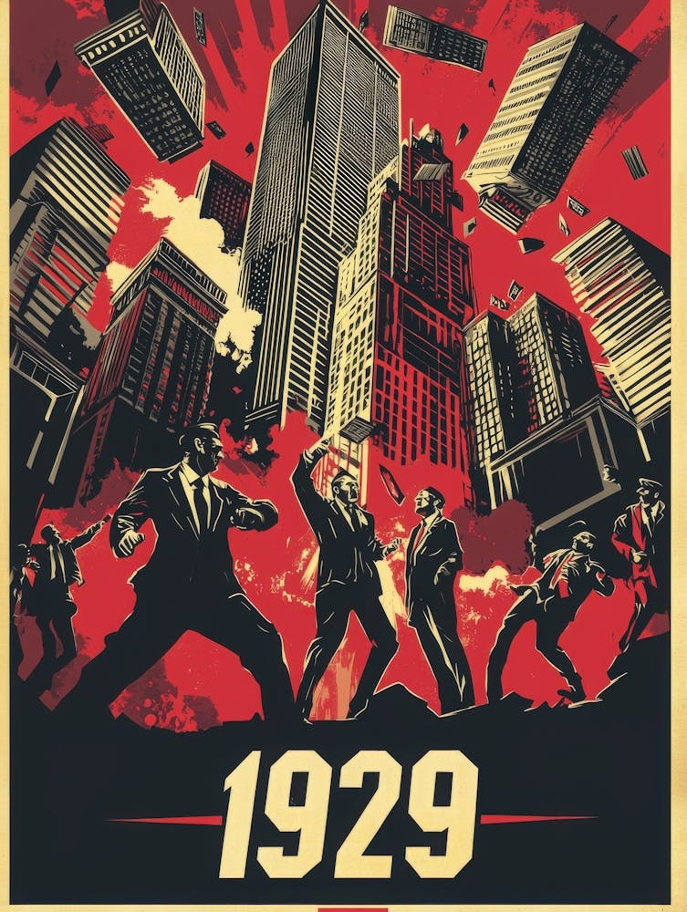 Aihrgdesign A Vintage Financial Poster Depicting The Dramatic Cb255a9f 1a97 49df B0be 2b6ceca64b4b 1