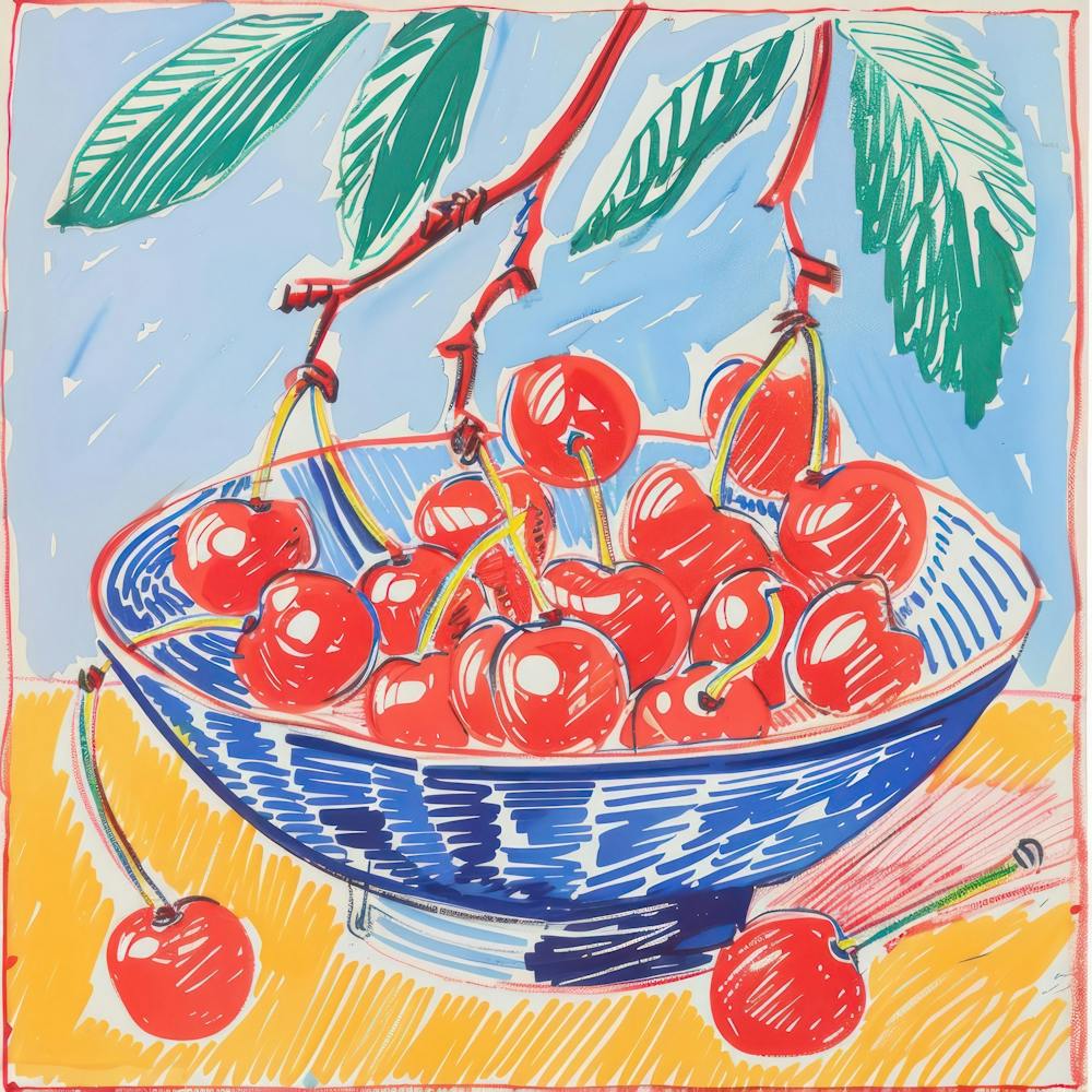 Cherry Painting Matisse Style 6