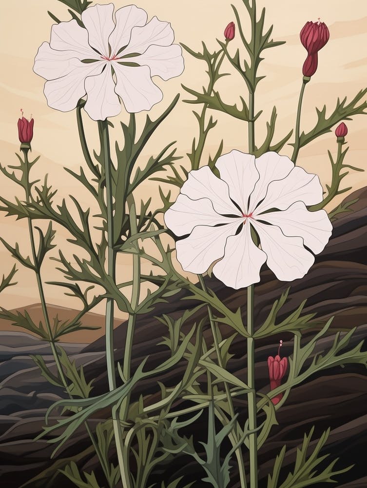 Flower Illustration Phlox 1
