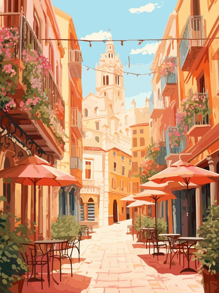 Valencia Spain 3 Illustration