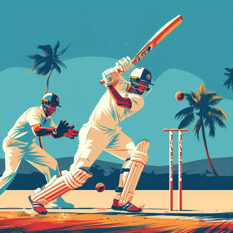 Cricket Player In Action 2