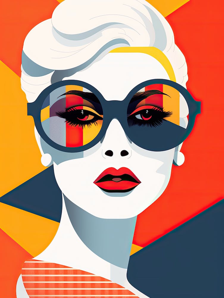 Pop Art Tribute to American Woman