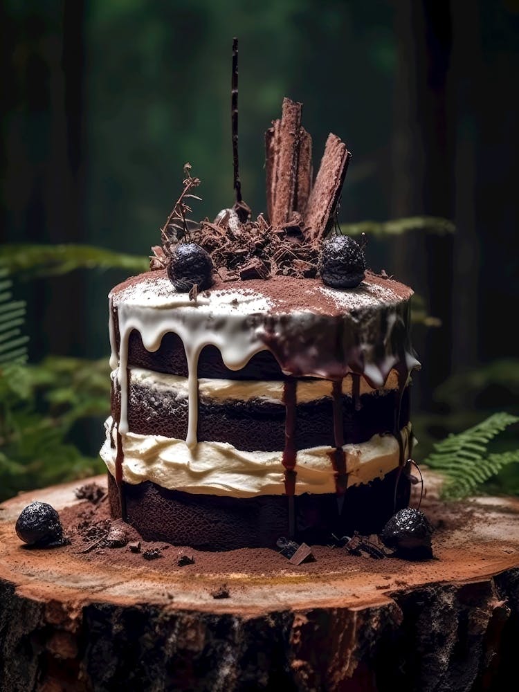 Chocolate Cake In The Forest sweet food