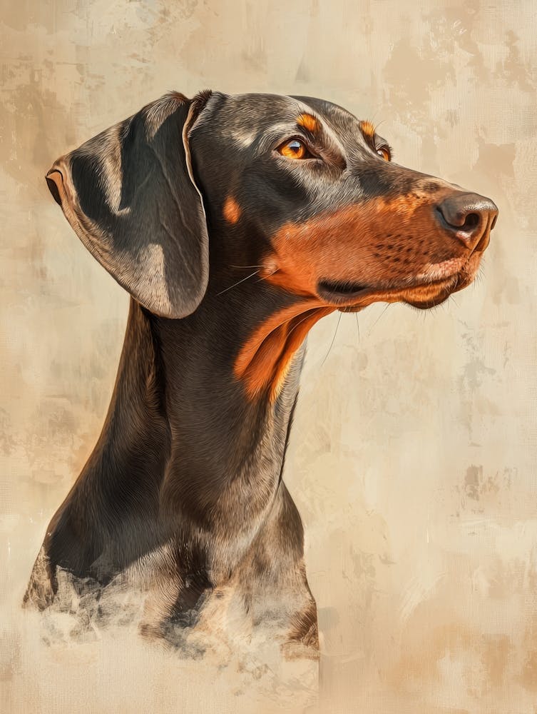 Doberman Pinscher. Generated AI. 3