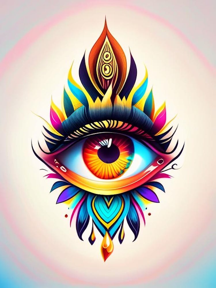 Energy, Symbol, Third Eye Tattoo 2