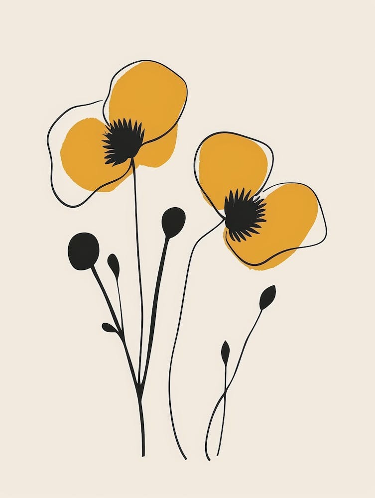 Yellow Poppies 6