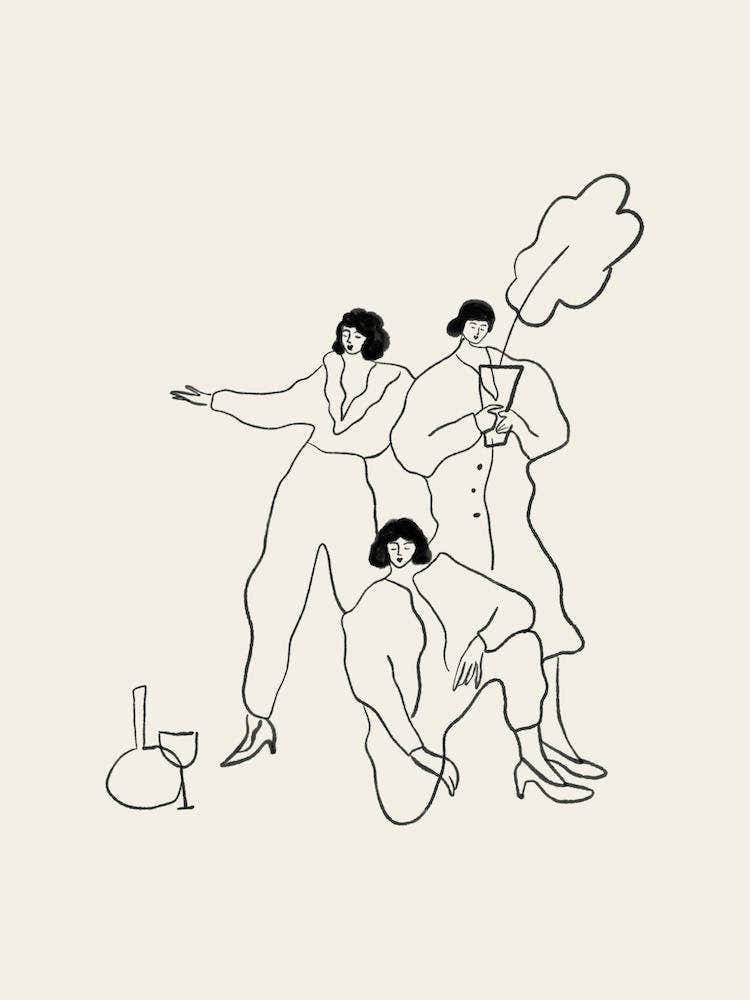 Friendship One Line Women