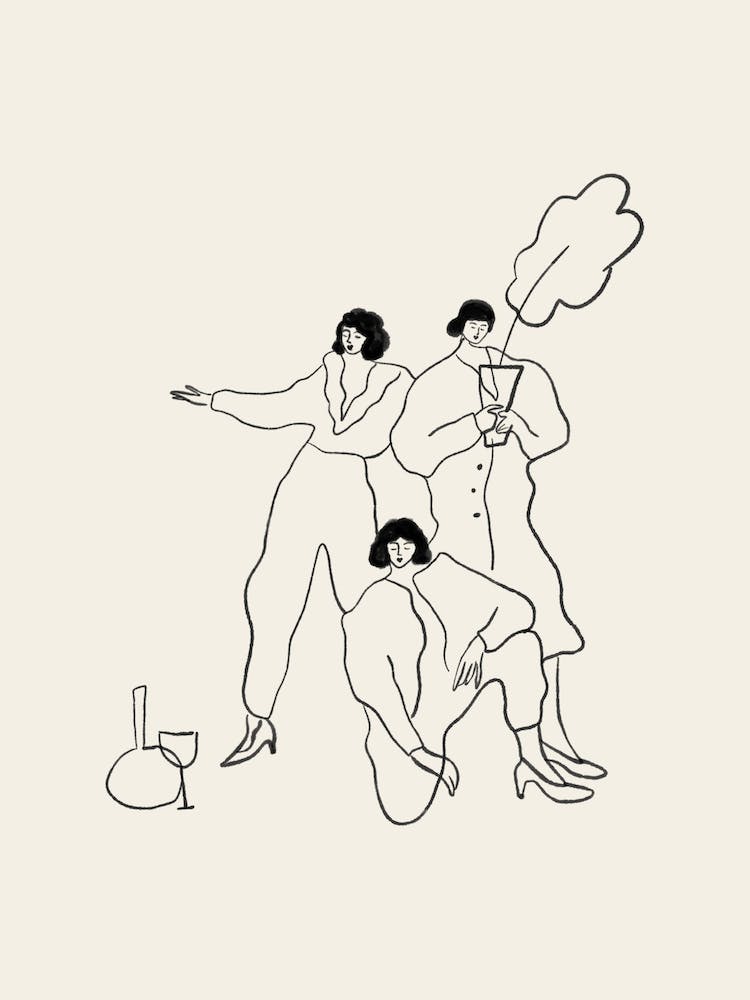 Friendship One Line Women