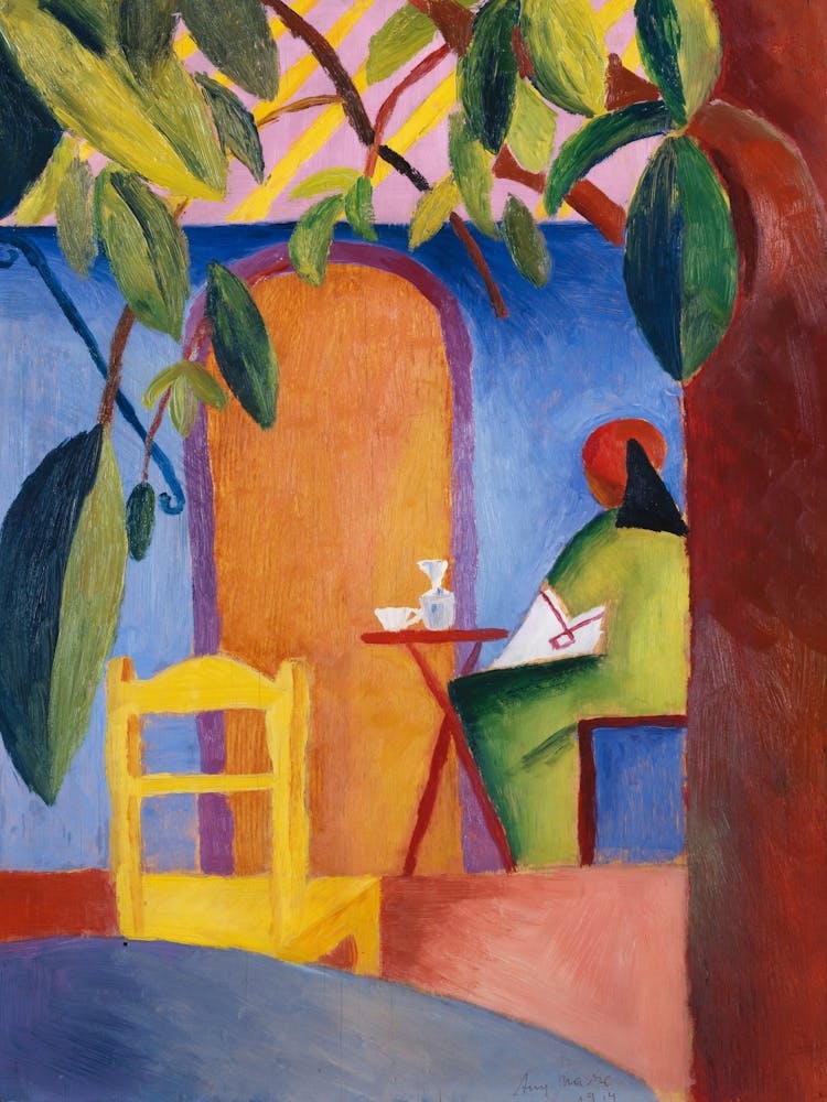 Woman Sitting At A Table
