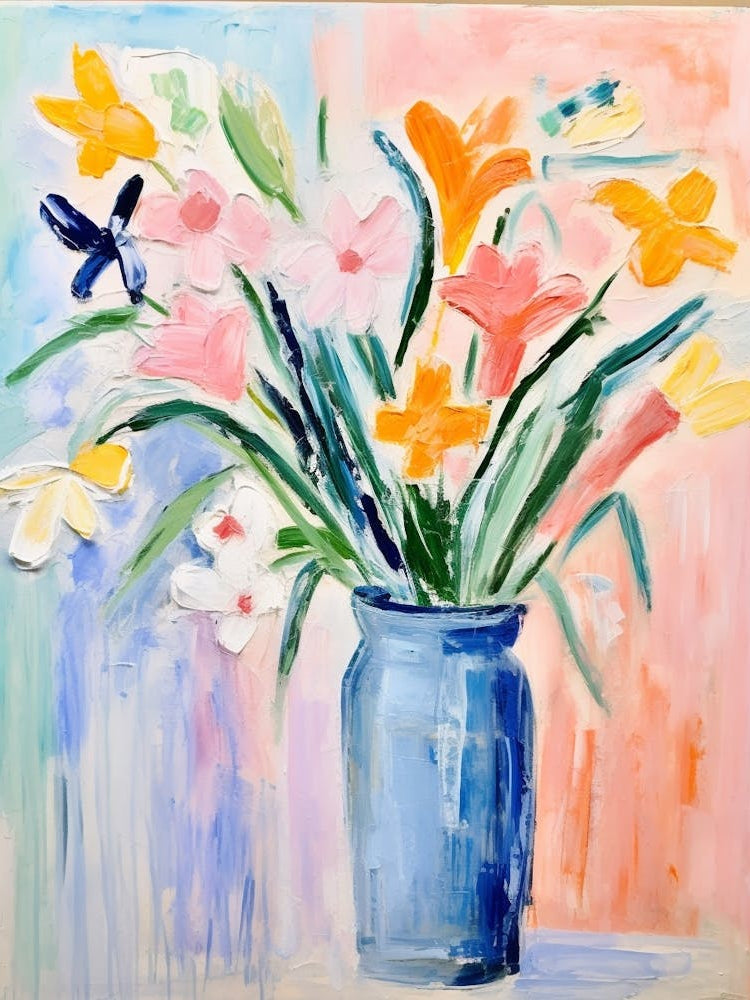 Flower Painting Fauvist Style Freesia 3