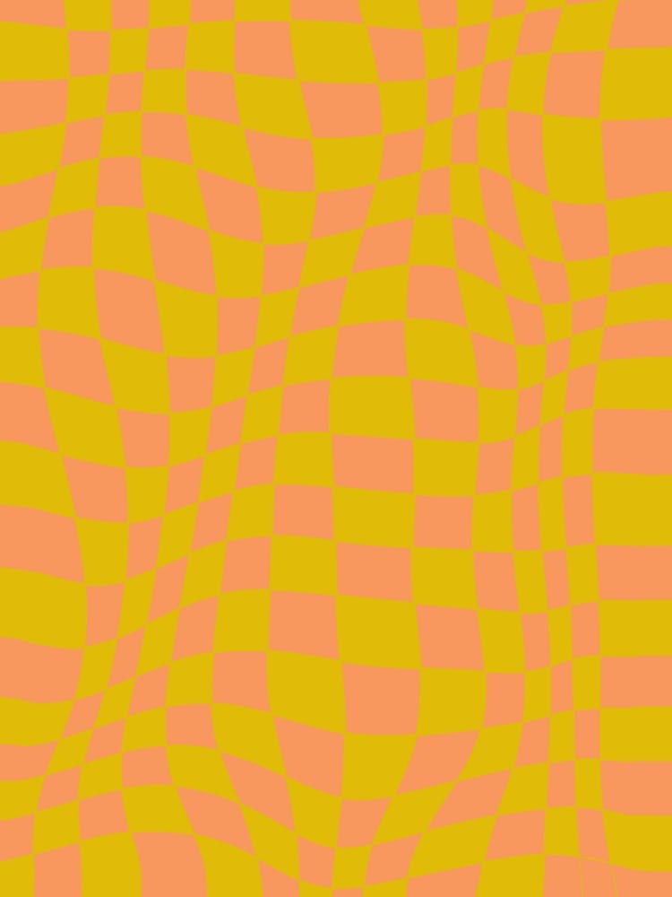 Green & Orange Trippy Checker