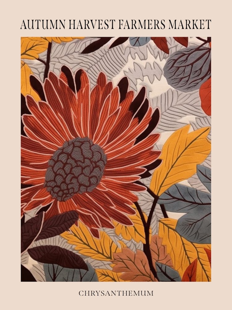 Fall Botanicals Chrysanthemum 4 Poster