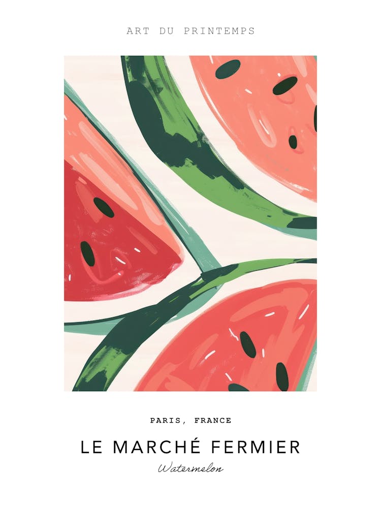 Watermelon Le Marche Fermier Poster 8