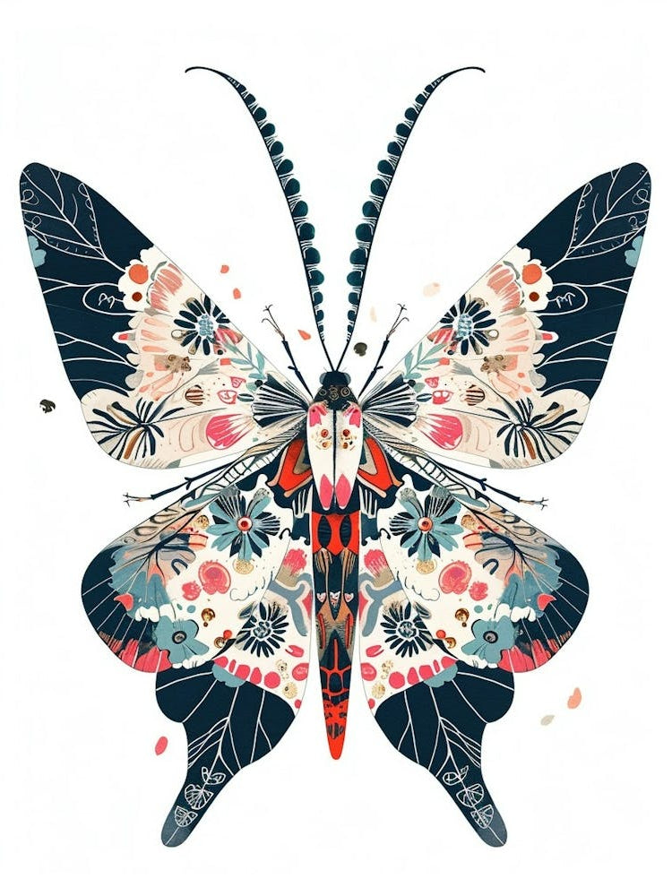 Colourful Insect Illustration Lacewing 9