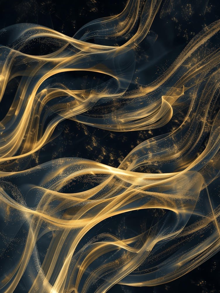 Abstract Gold Smoke