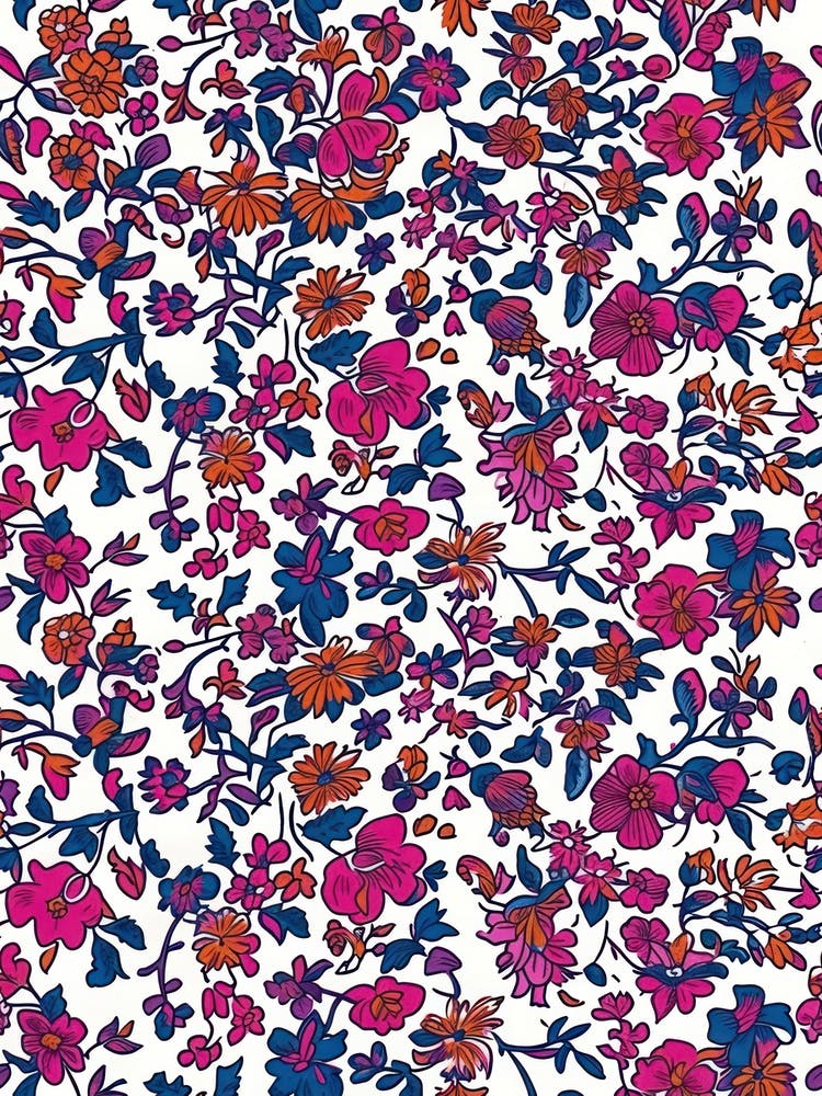 Inspiring Floral London Fabrics Floral Pattern 1
