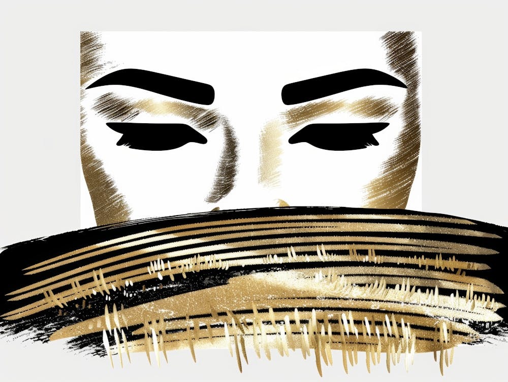 Gold And Black Painting 8