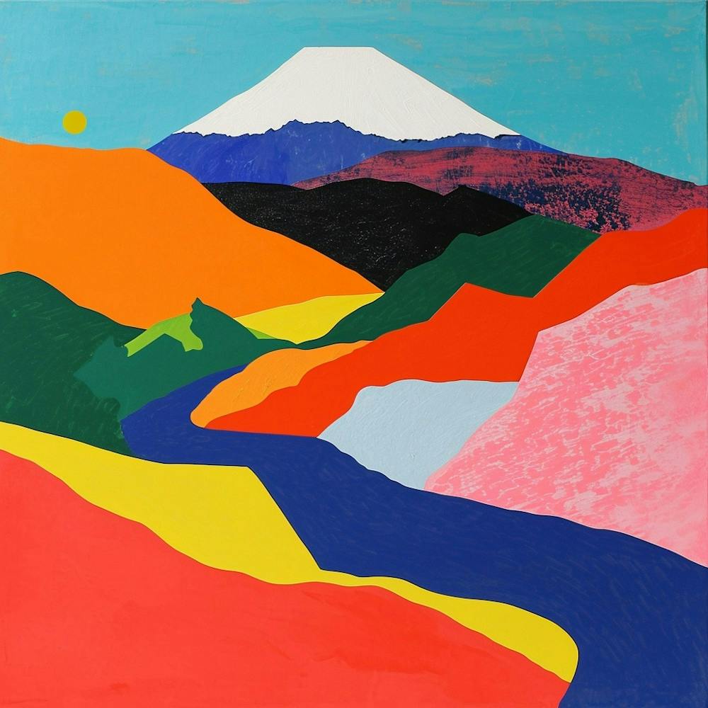 Colourful Abstract Fuji Hakone Izu National Park Japan 4