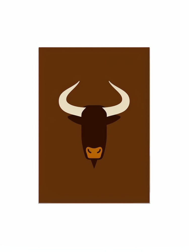 Bull Head Canvas Print
