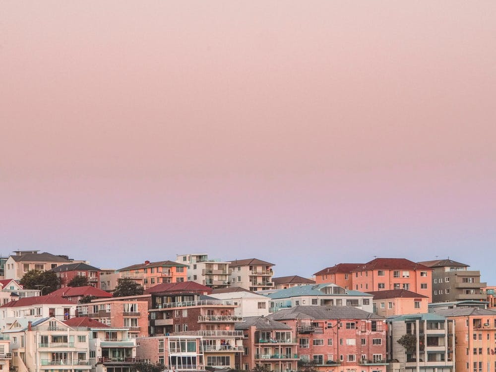 Pastel City Sunset
