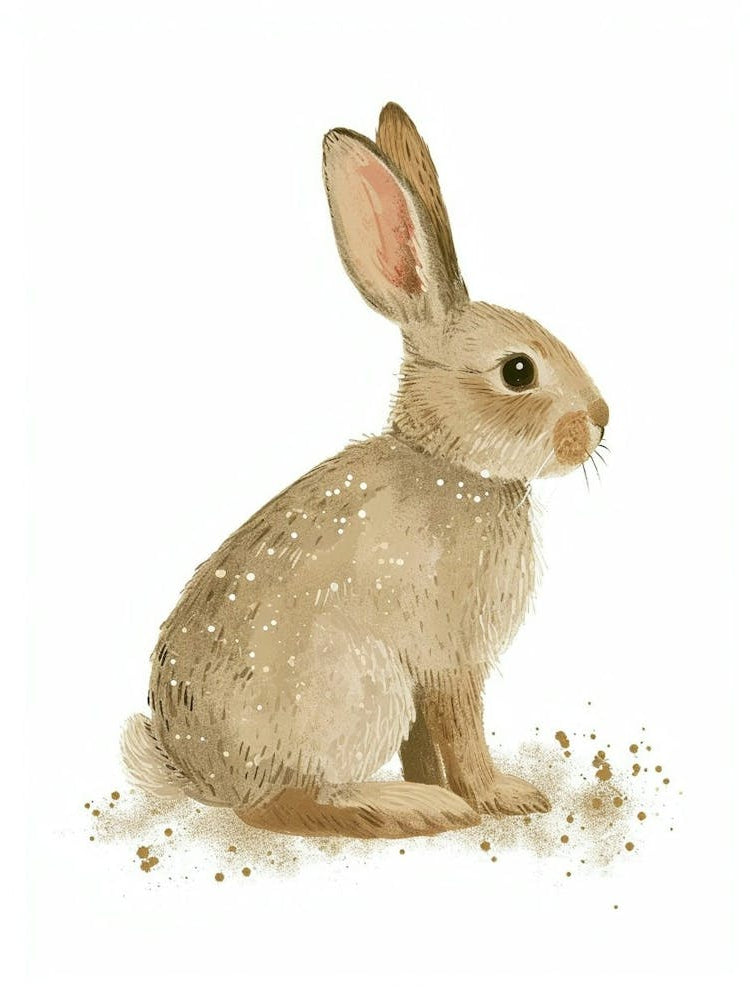 Tans Rabbit Nursery Illustration 4