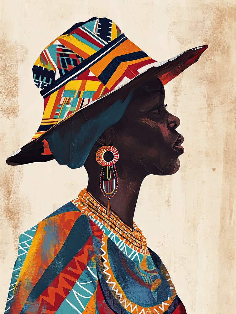 African Woman In Сolored Сlothes 2