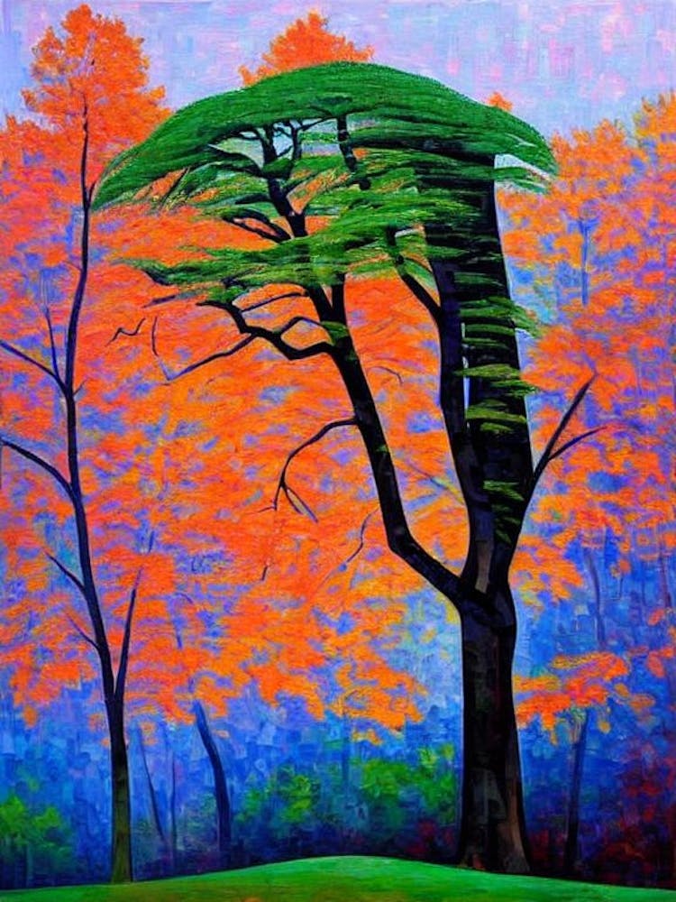 Dawn Redwood Tree Cubist