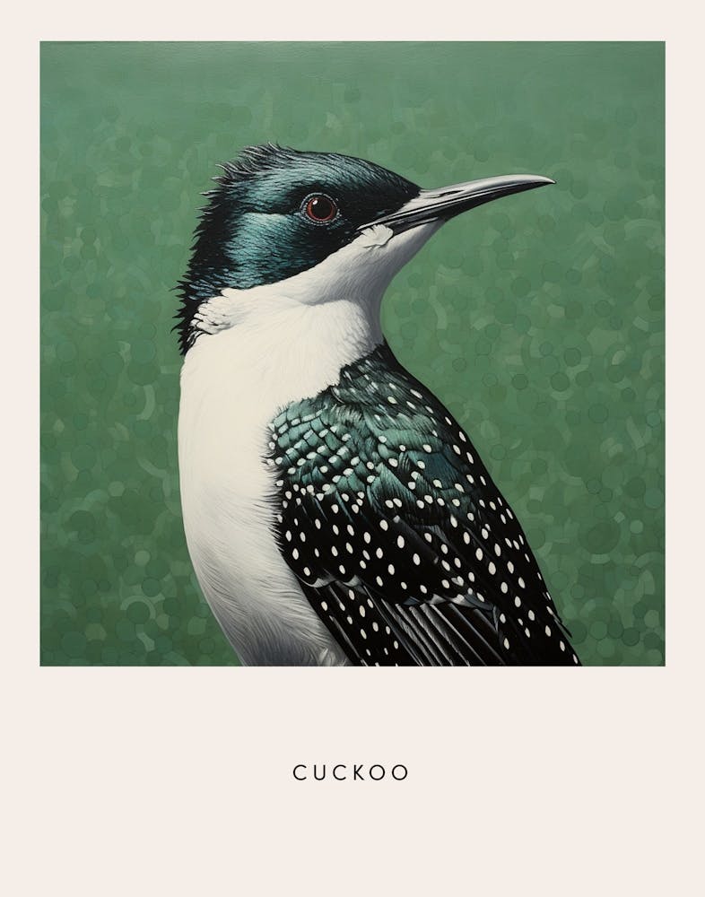 Ohara Koson Inspired Bird Painting Cuckoo 1 Poster