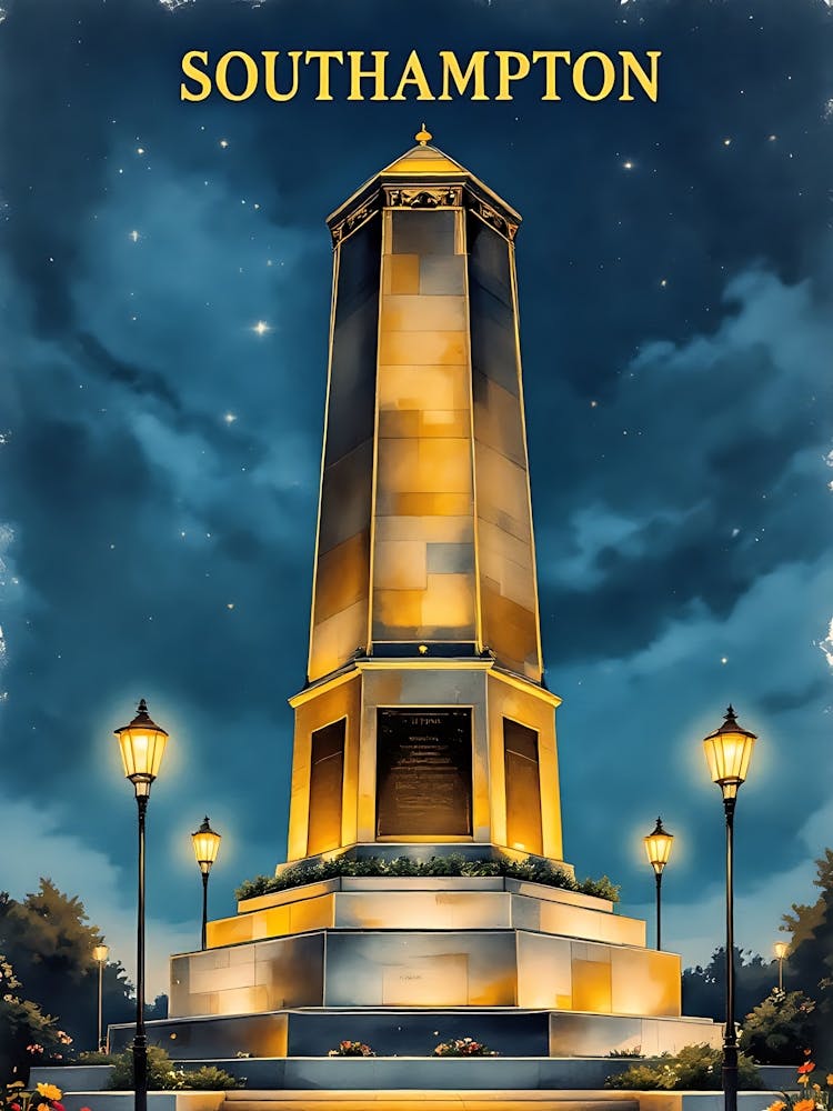 Southampton Retro Vintage Travel V 04