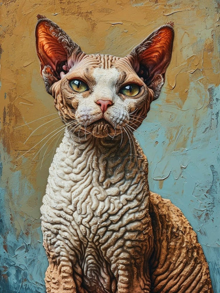 Devon Rex Relief Illustration 3