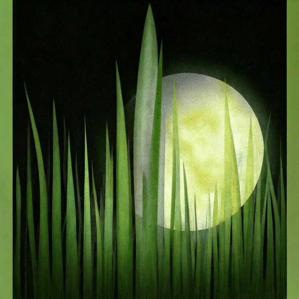 Mondlicht im Gras