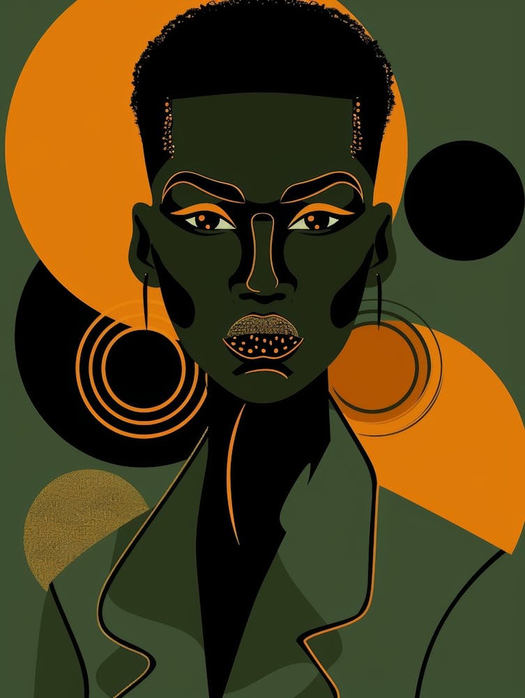Porträt Einer Afrikanischen Frau 64