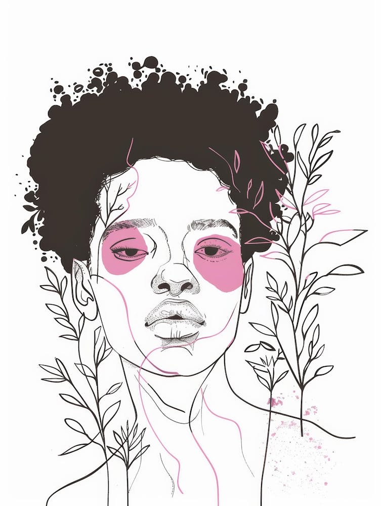 Girl With Pink Eyes 1