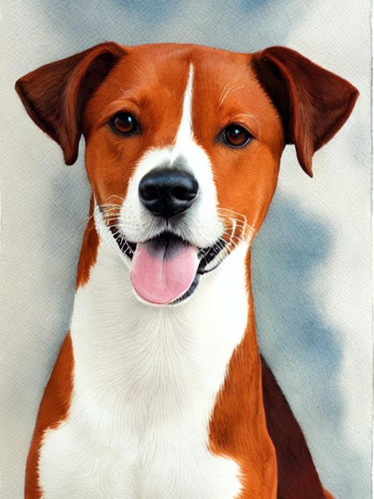 Basenji 3 Watercolour Dog