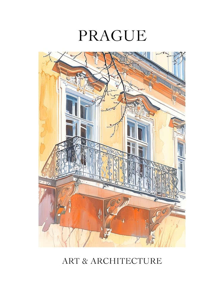 Prague Travel And Architecture Poster 1