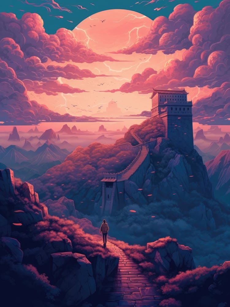 Great Wall China Painting