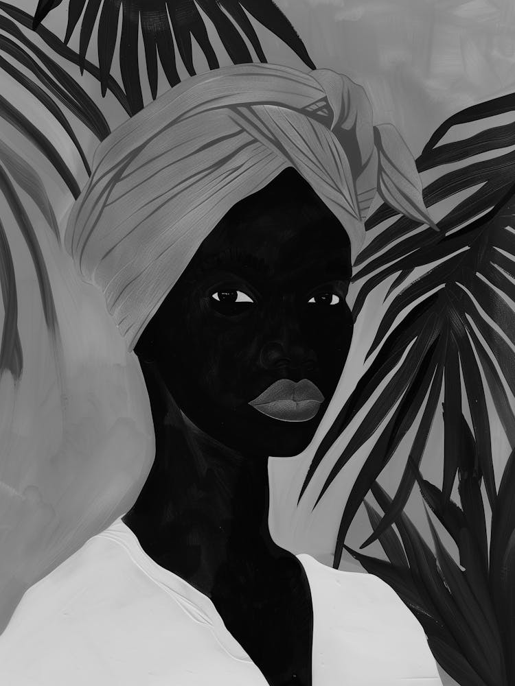 Black Woman In A Turban 3