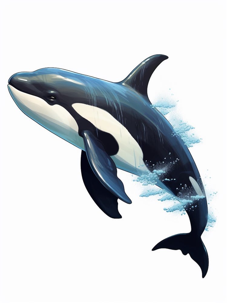 Realistic Animated Orca Whale