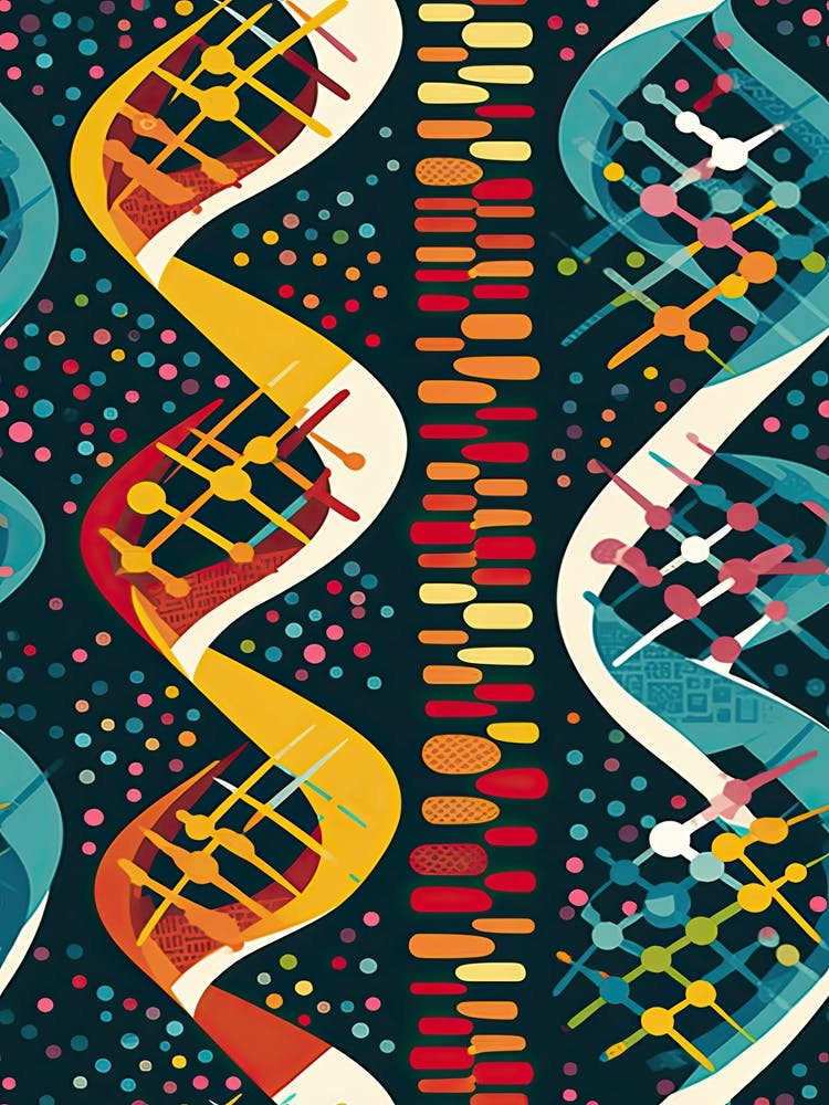 Dna Art Abstract Painting 5