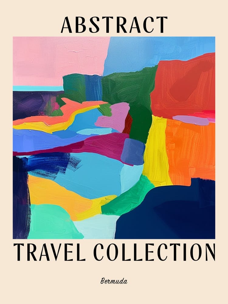 Abstract Travel Collection Poster Bermuda 5