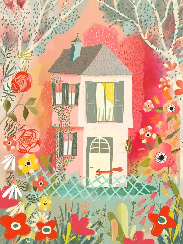 Maison Douillette Avec Écureuil