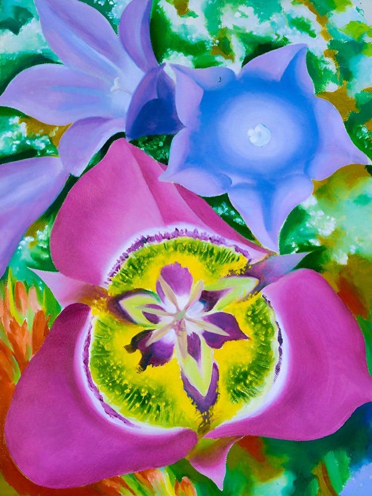 Georgia OKeeffe - Mountain Flowers No. II Mariposa Lily