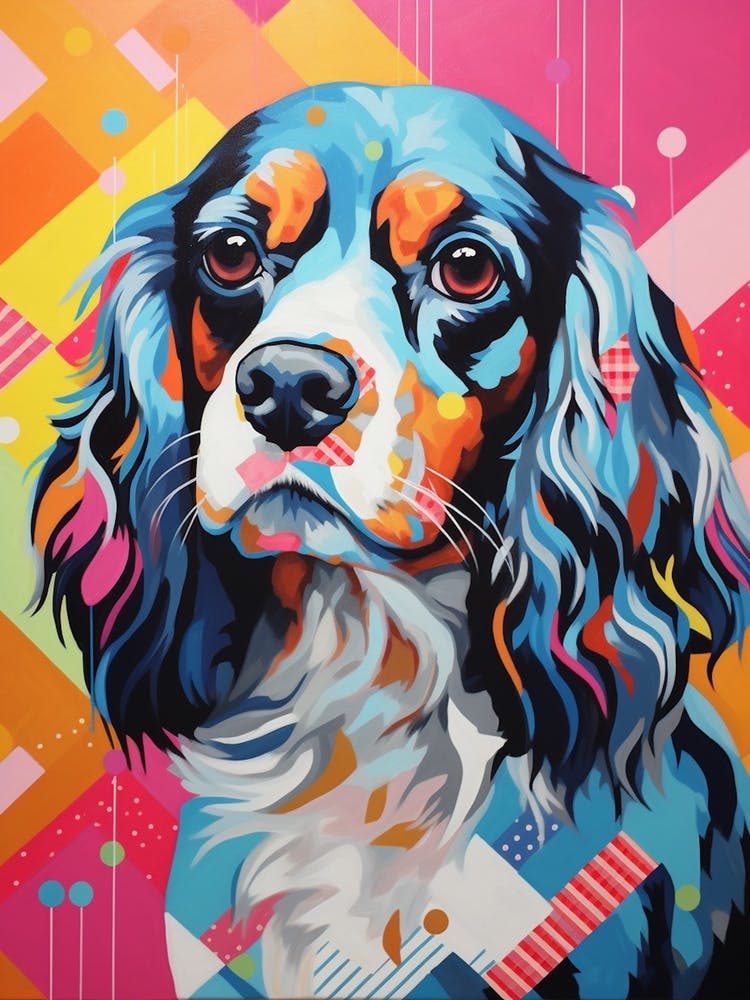 Cavalier King Pop Art Paint 2
