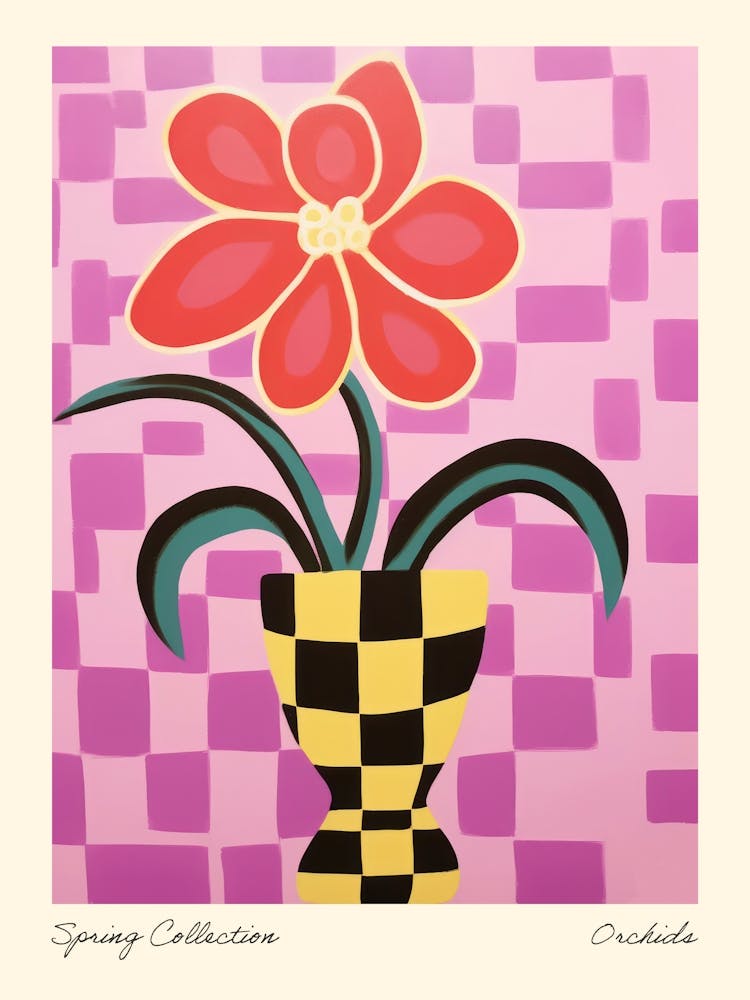 Spring Collection Orchids Flower Vase 7