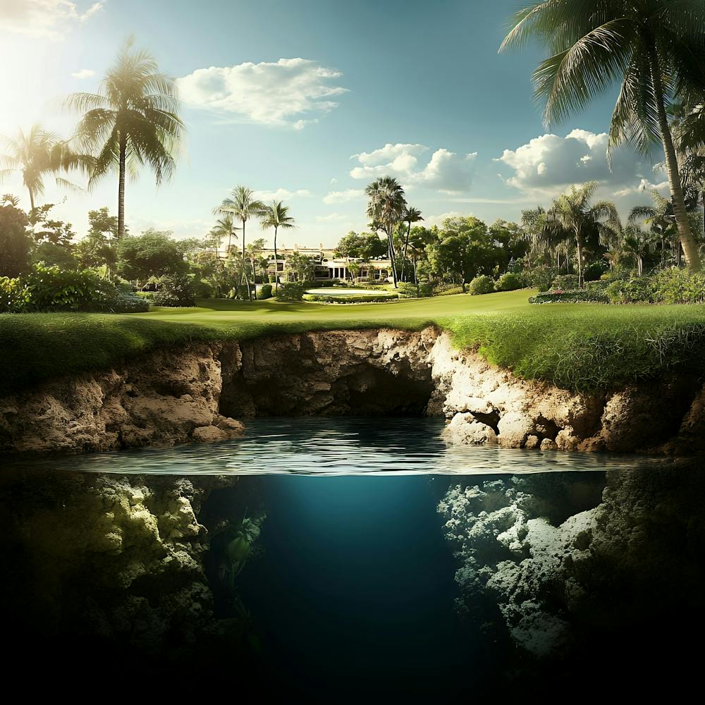 Golfplatz-Gemälde