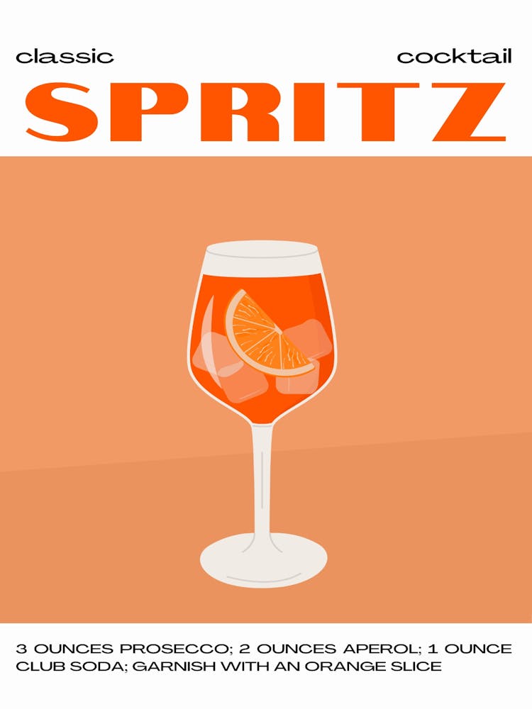 Klassischer Cocktail Spritz