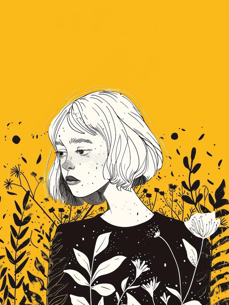 Girl With Flowers 16